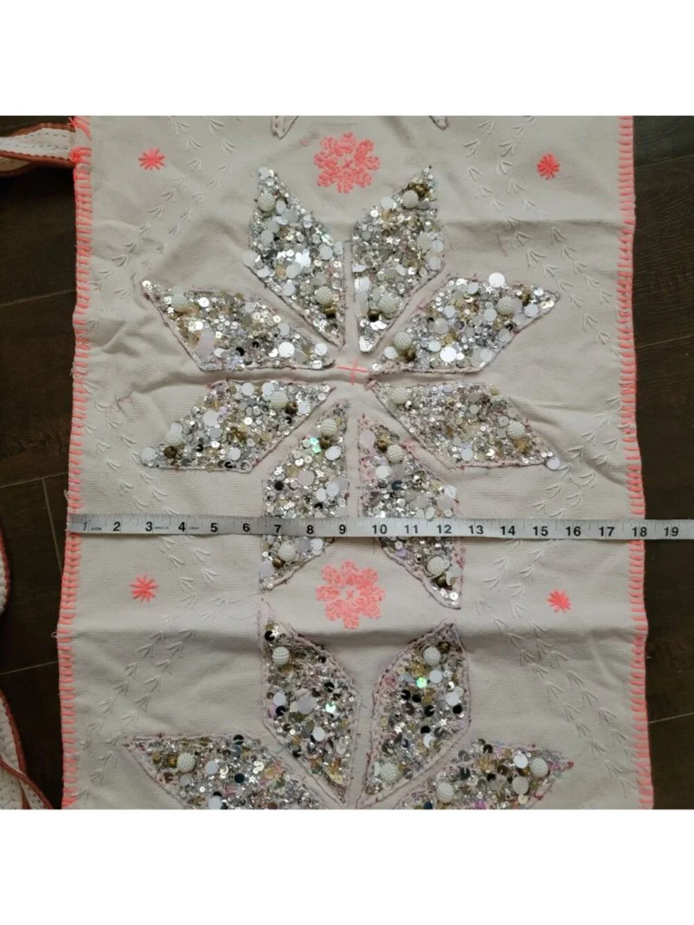 Free People One Perfect Present Gift Bag Sack Embelished Fairy Whimsical Shiny